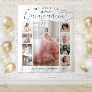 Tapete De Parede Quinceañera Photo Collage 15 Birthday Bem-vindo