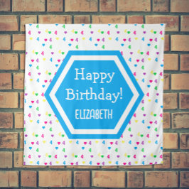 Tapete De Parede Rainbow Hearts 4º aniversário