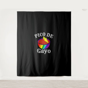 Tapete De Parede Rainbow LGBTQ Pico De Gayo Orgulho gay Flag Salsa