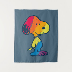 Tapete De Parede Rainbow Snoopy