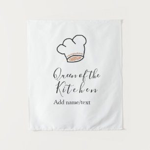 Tapete De Parede Rainha da cozinha chef cozinhando adicionar nome c