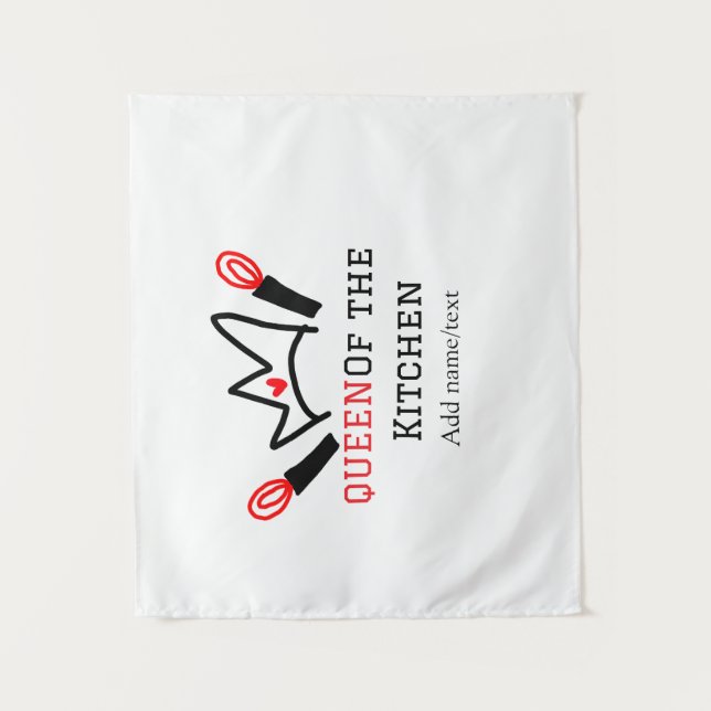 Tapete De Parede Rainha do cozinhar do cozinheiro da cozinha (Frente)