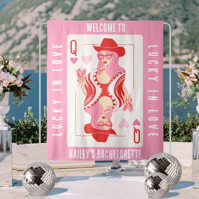 Tapete De Parede Rainha dos corações Las Vegas Bachelorette Banner (Criador carregado)
