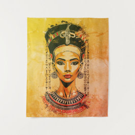Tapete De Parede Rainha Majestosa do Egito – Arte Neo-Faraônica Mod