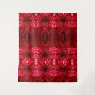 Tapete De Parede Rainy Red Petunia Ikat 3