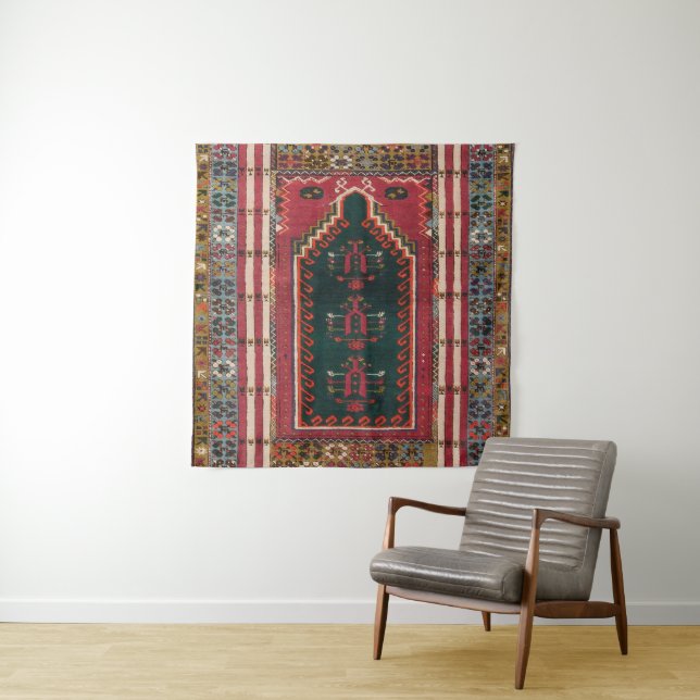 Tapete De Parede Raio Antiquado Oriental Kilim (In Situ)