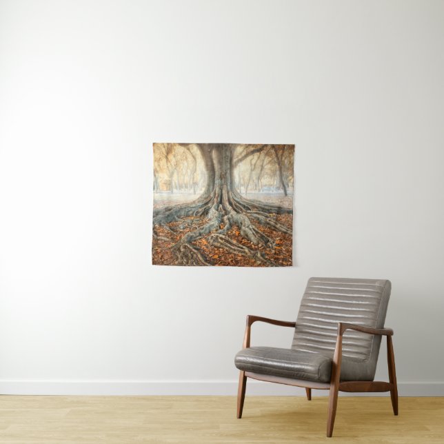 Tapete De Parede Raizes antigas da árvore (In Situ (Horizontal))