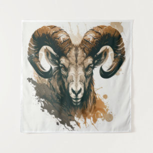 Tapete De Parede Ram Retrait Animal Painting Willife Outdoor Art