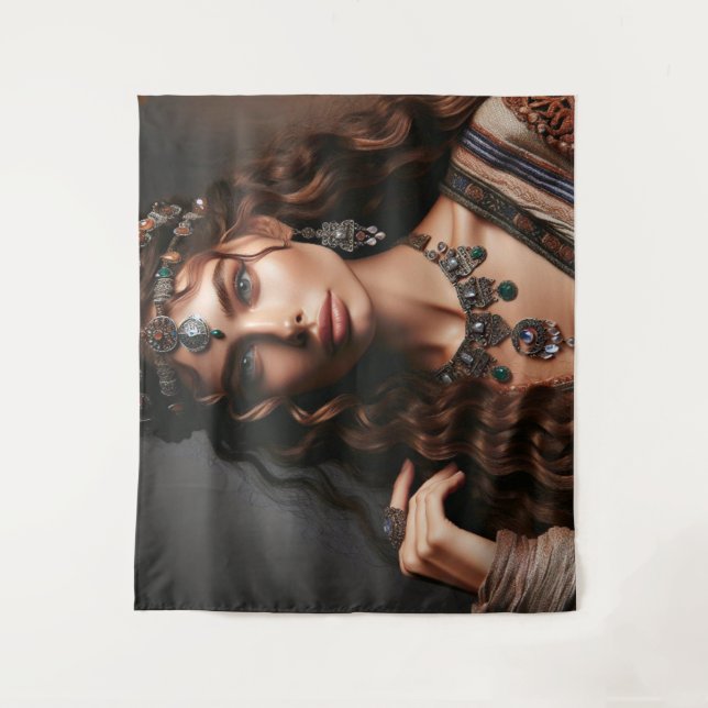 Tapete De Parede Rapariga com Joia (Frente)