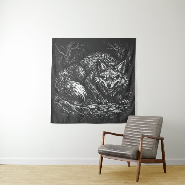 Tapete De Parede Raposa Astuta da Floresta — por BurnsInHell (In Situ)