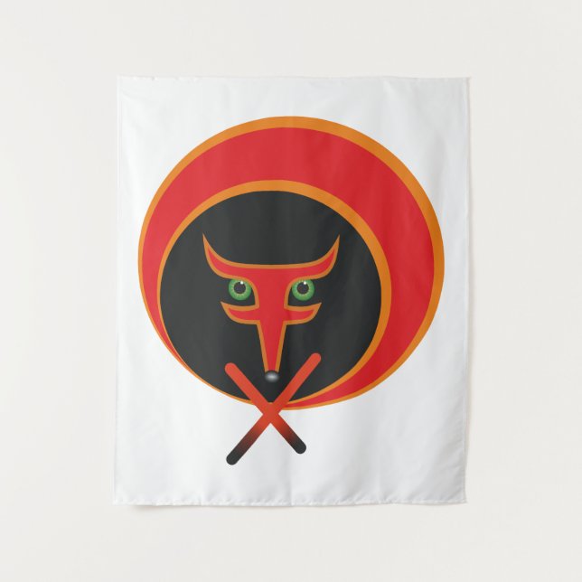 Tapete De Parede Raposa da vida - Vermelho. (Frente)