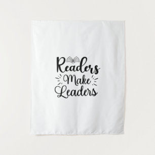 Tapete De Parede Reading Art Readers Make Leaders