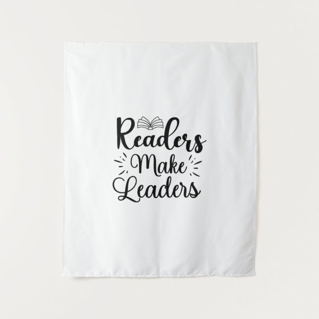 Tapete De Parede Reading Art Readers Make Leaders (Frente)