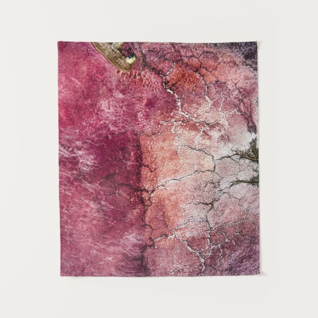 Tapete De Parede Red and brown abstract painting (Frente)