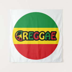 Tapete De Parede Reggae design com cores de sinalizador reggae