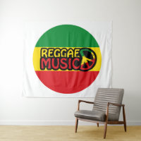Reggae Music, reggae art com símbolo de paz