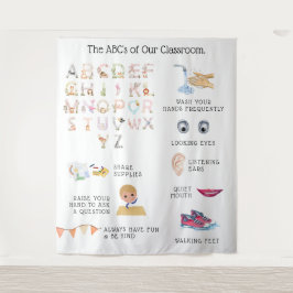 Tapete De Parede Regras da sala de aula de ensino