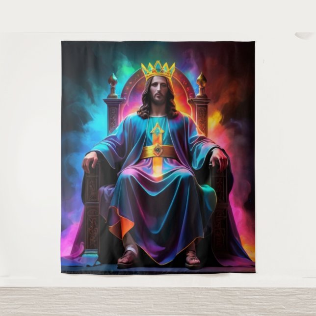 Tapete De Parede Rei dos Reis em Seu Trono (Frente)