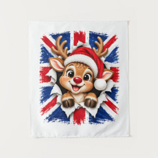 Tapete De Parede Rena de Natal Britânica