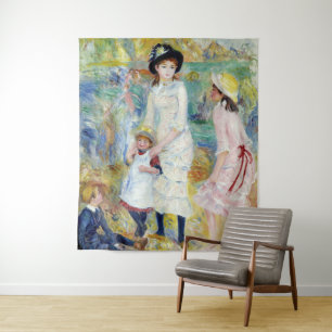 Tapete De Parede Renoir - Crianças em Seashore, Guernsey