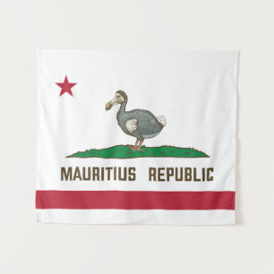 Tapete De Parede República Maurícia, Califórnia, Bandeira Dodo
