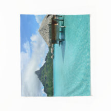 Resort na ilha de Bora Bora tropical