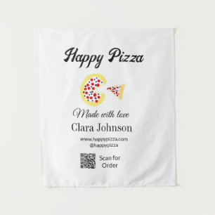 Tapete De Parede Restaurante de pizza café pizzaria digitalize códi