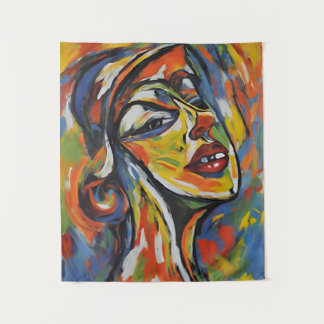 Tapete De Parede Retrato Abstrato Negrito - Arte Expressionista