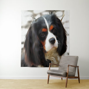 Tapete De Parede Retrato De Um Rei Charles Cavalier Spaniel
