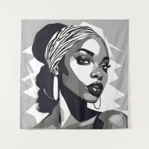 Tapete De Parede Retrato de uma mulher negra