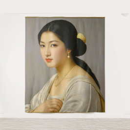 Tapete De Parede Retrato de "Yuki Mori" de Mulher de Arte Legal