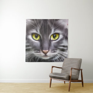 Tapete De Parede Retrato maravilhoso de gato