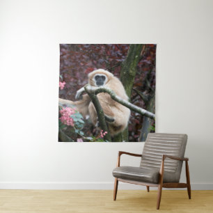 Tapete De Parede Retretação de Escarlate de Lar Gibbon