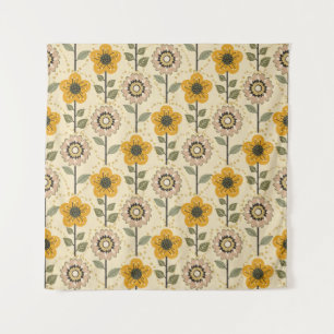 Tapete De Parede Retro Bloom Harmony