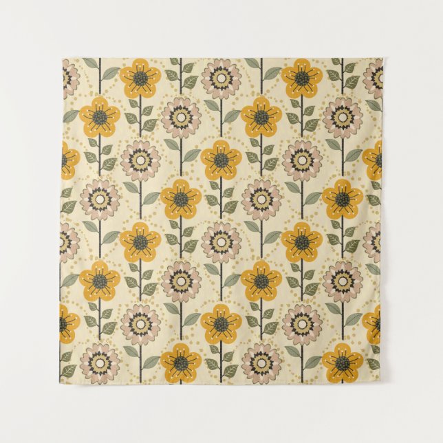 Tapete De Parede Retro Bloom Harmony (Frente)