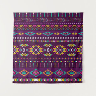 Tapete De Parede retro cores tribal vintage sem descontinuidades na