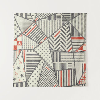 Tapete De Parede Retro Patch: Abstrato Geométrico Design