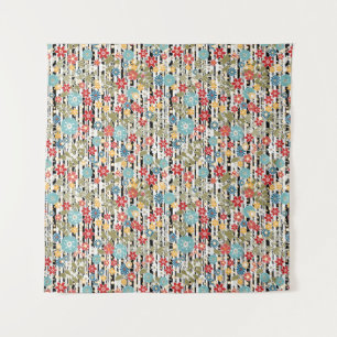 Tapete De Parede Retro, retro floral