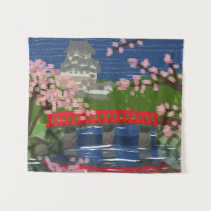 Tapete De Parede Rio Castelo de Himeji