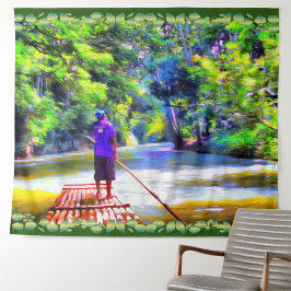 Tapete De Parede Rio Jamaican Raft Ride J001