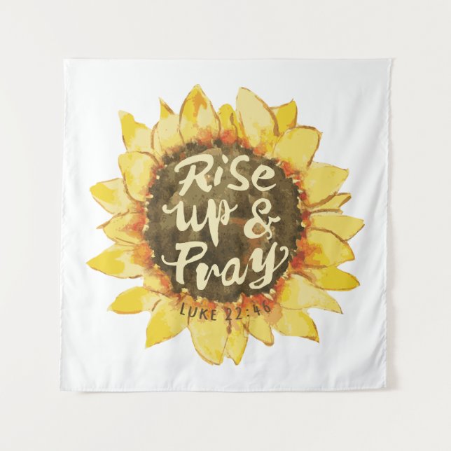 Tapete De Parede Rise Up And Pray - Luke 22:46 (Frente)