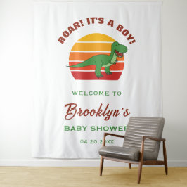 Tapete De Parede Roar É Um Belo Chá de fraldas De Dinossauro Bonito