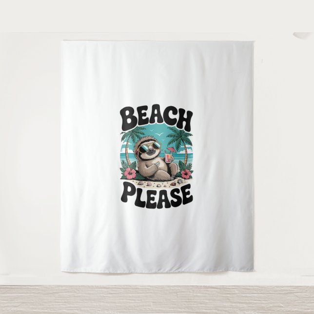 Tapete De Parede Roatan Honduras Sloth Summer (Frente)