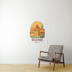 Tapete De Parede Roma Antiga Itália Viagem Coliseu & Panteão 