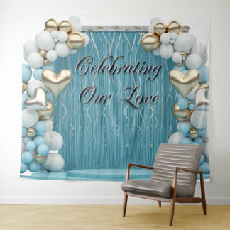 Tapete De Parede Romantic Love Banner Backdrop Wall Art 