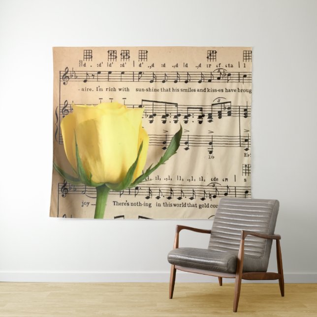 Tapete De Parede Rosa Amarelo-Folha (In Situ (Horizontal))