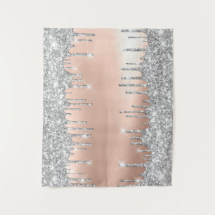 Tapete De Parede Rosa Cinza Silver Drivers Janela Decor Médio
