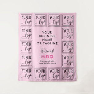 Tapete De Parede Rosa Claro Fundo para o Seu Logotipo e Redes Socia