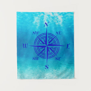 Tapete De Parede Rosa marinho de Compass Azul