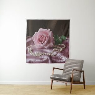 Tapete De Parede Rosa Silken